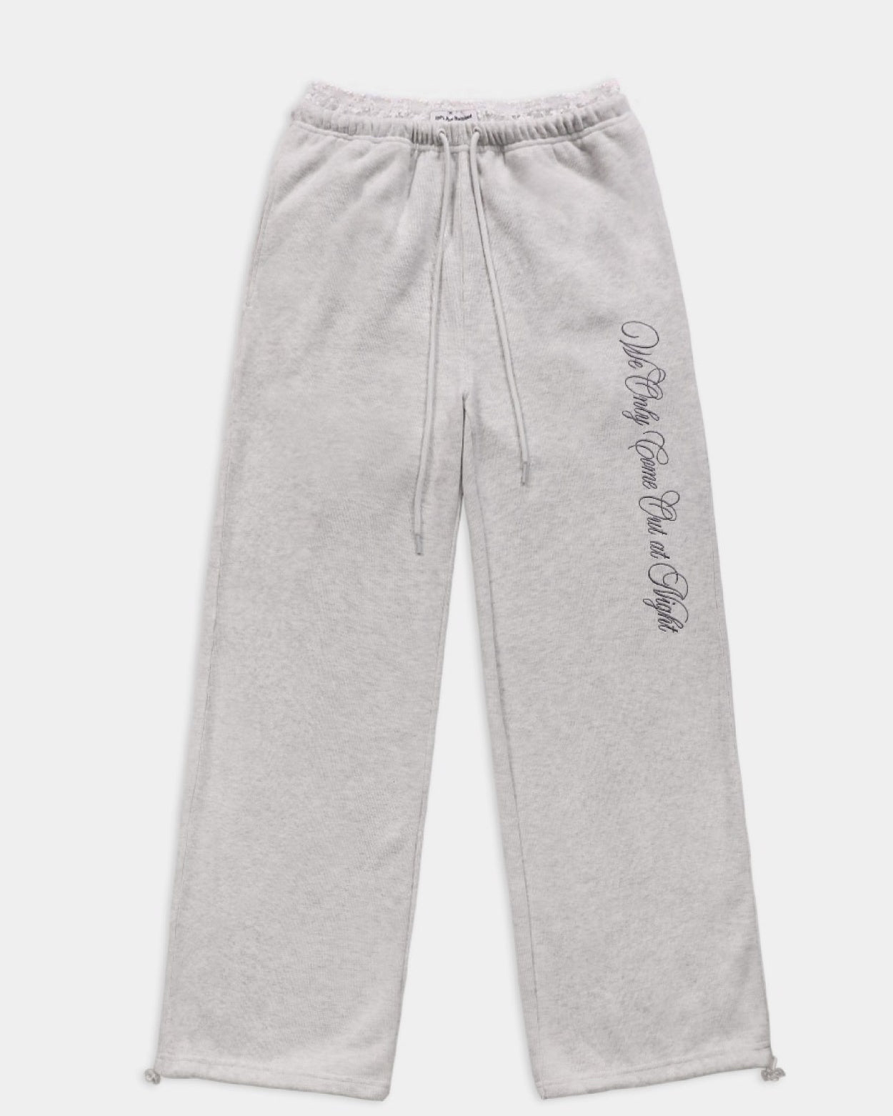Badblood Pure Lace Trim Jogger Ash Gray