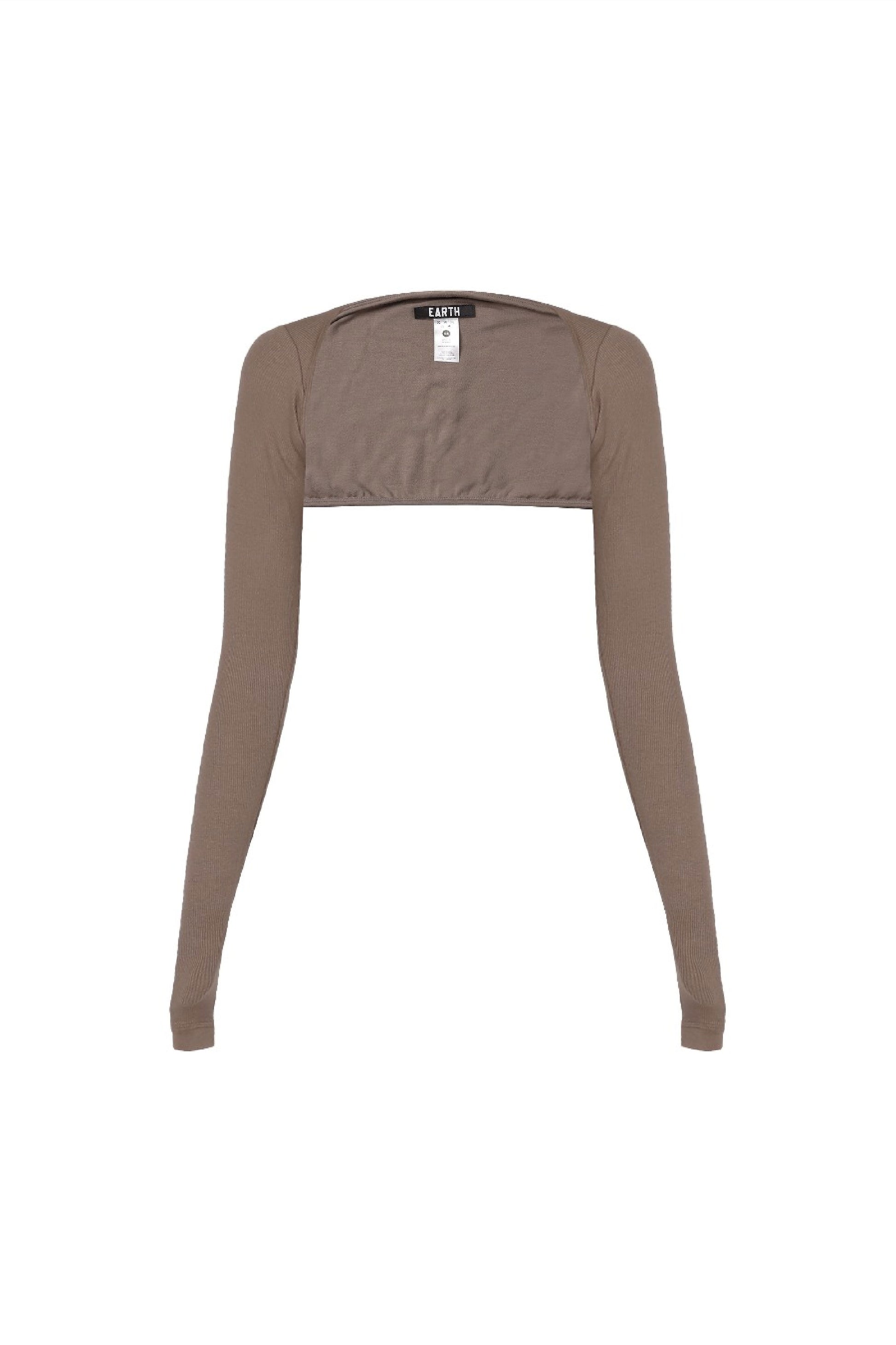Badblood Cotton Jersey Shrug Taupe