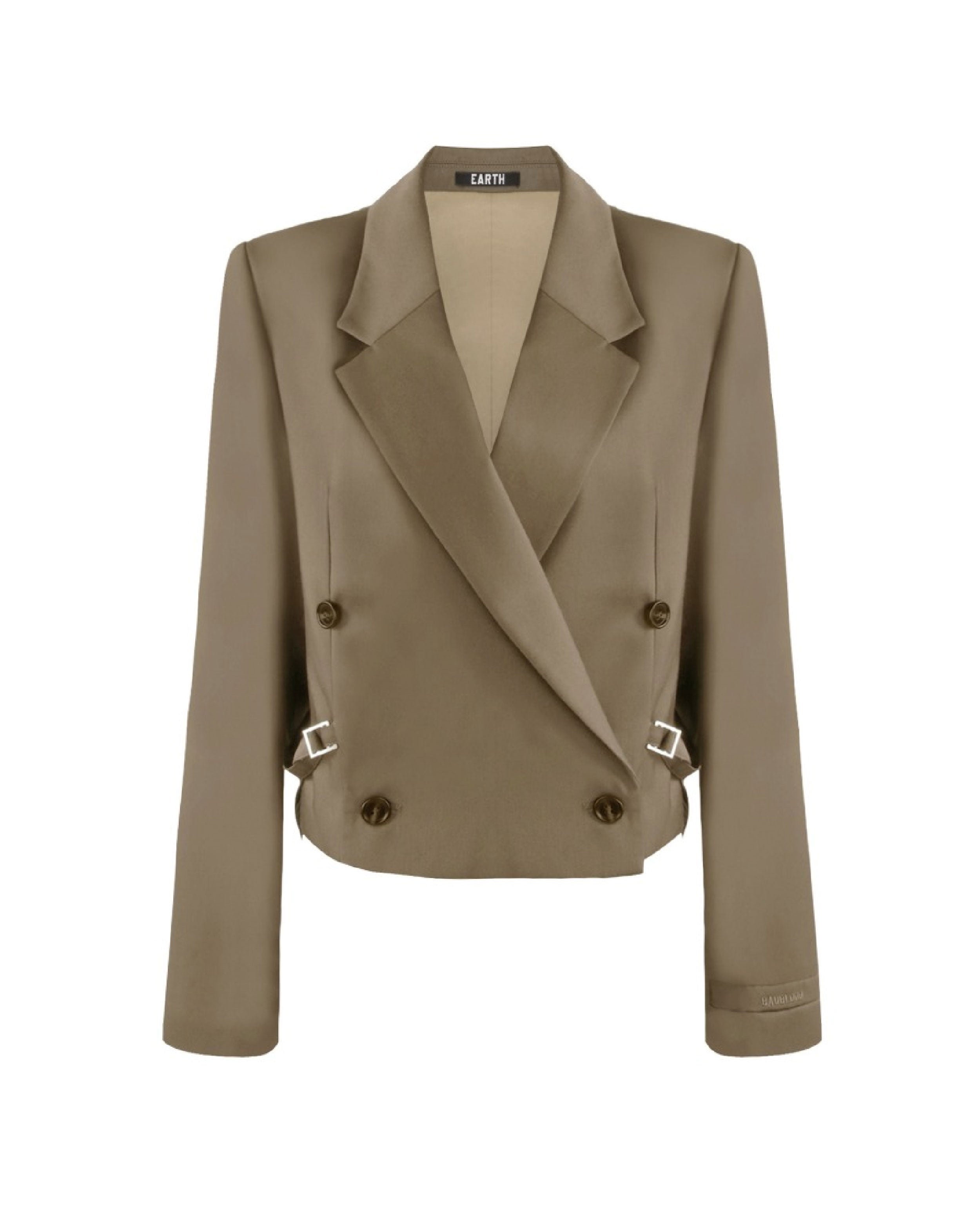 Badblood The Crop Blazer Darktan