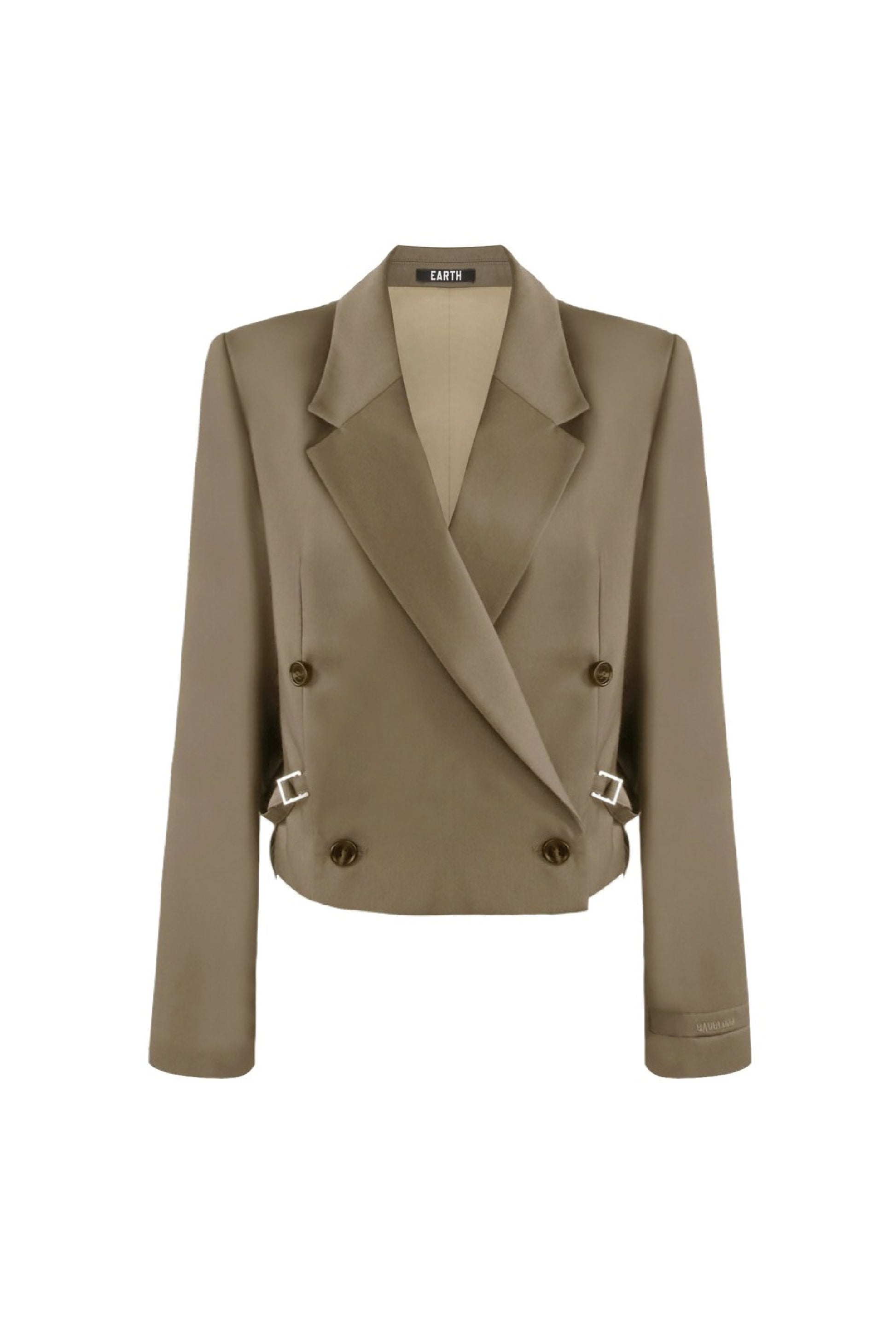 Badblood The Crop Blazer Darktan