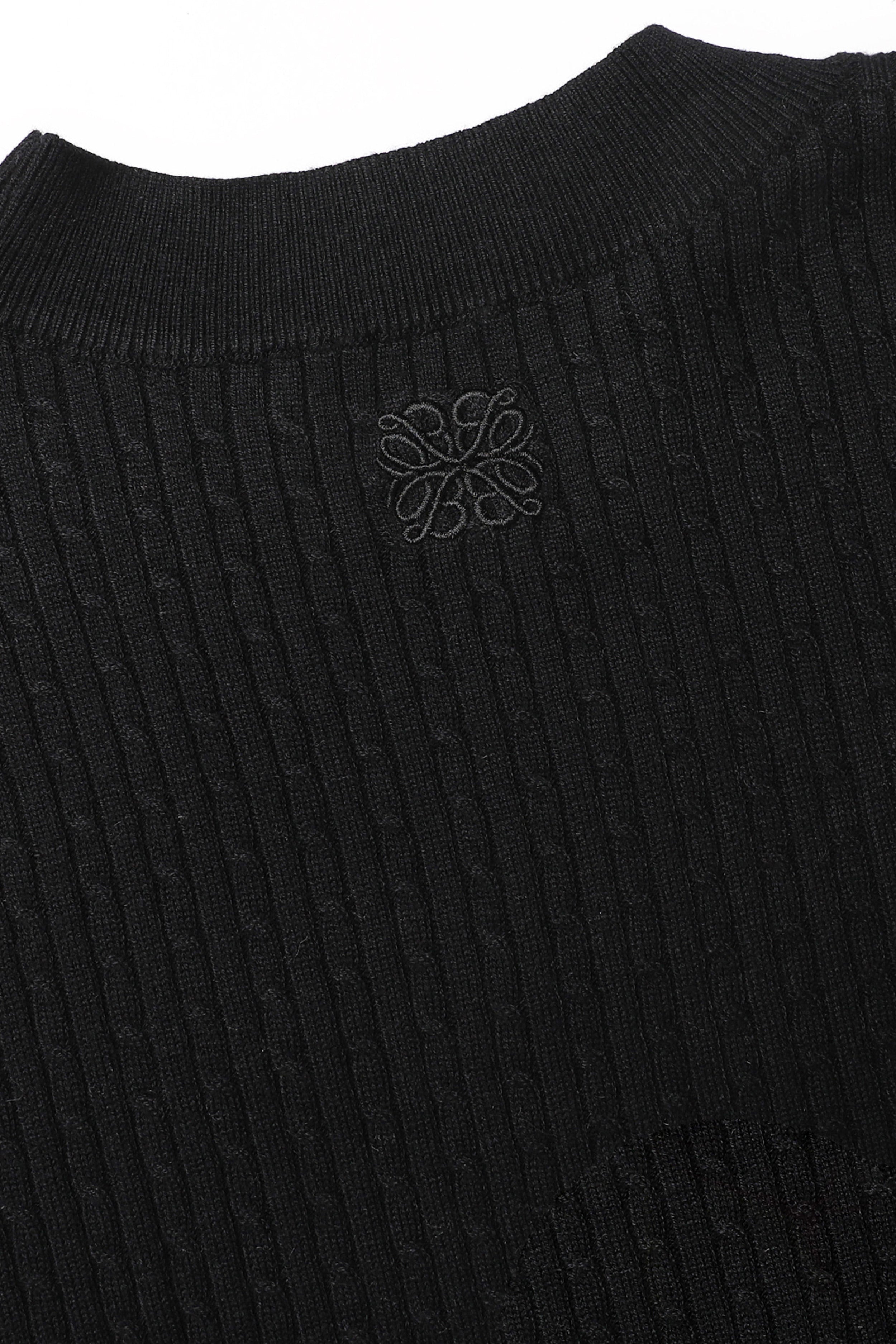 Badblood Minimalist Logo Crewneck Sweater Black