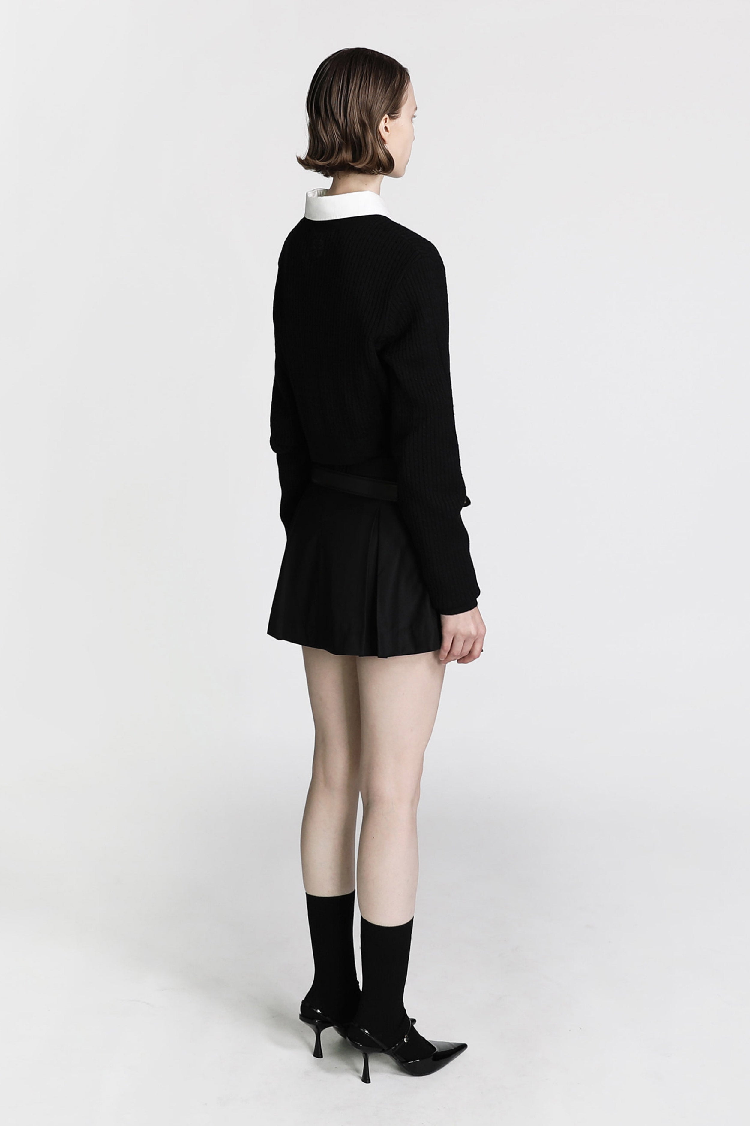 Badblood Minimalist Logo Crewneck Sweater Black