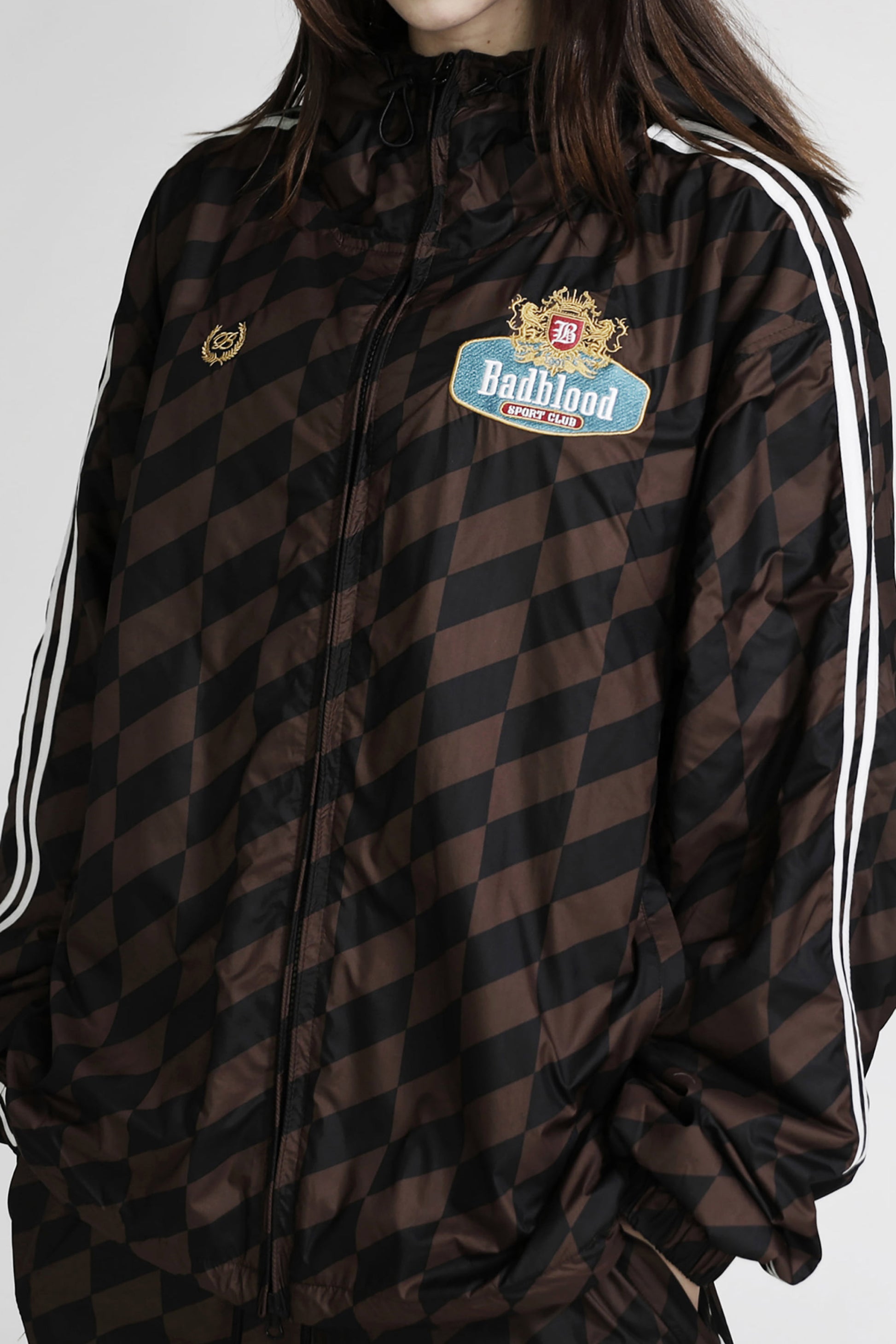 Badblood Lion Crest Windblock Jacket Brown