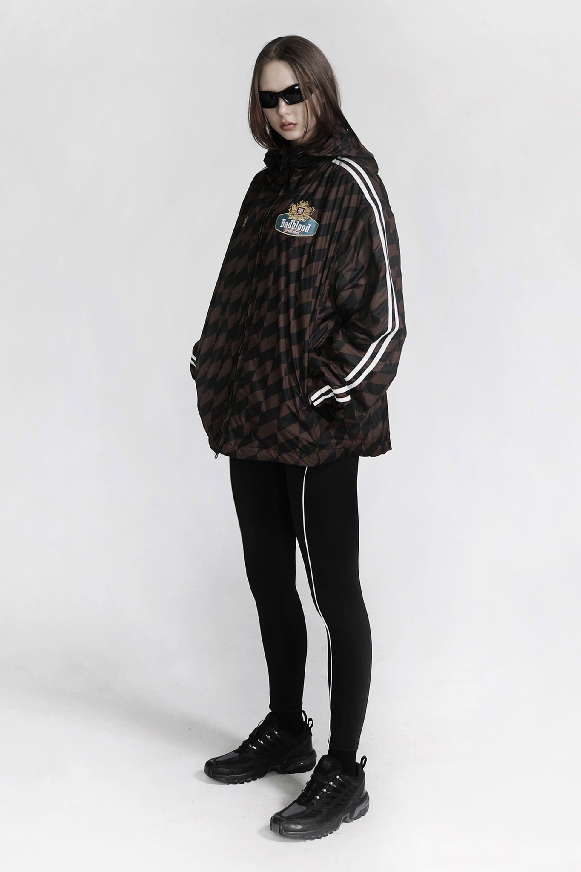 Badblood Lion Crest Windblock Jacket Brown