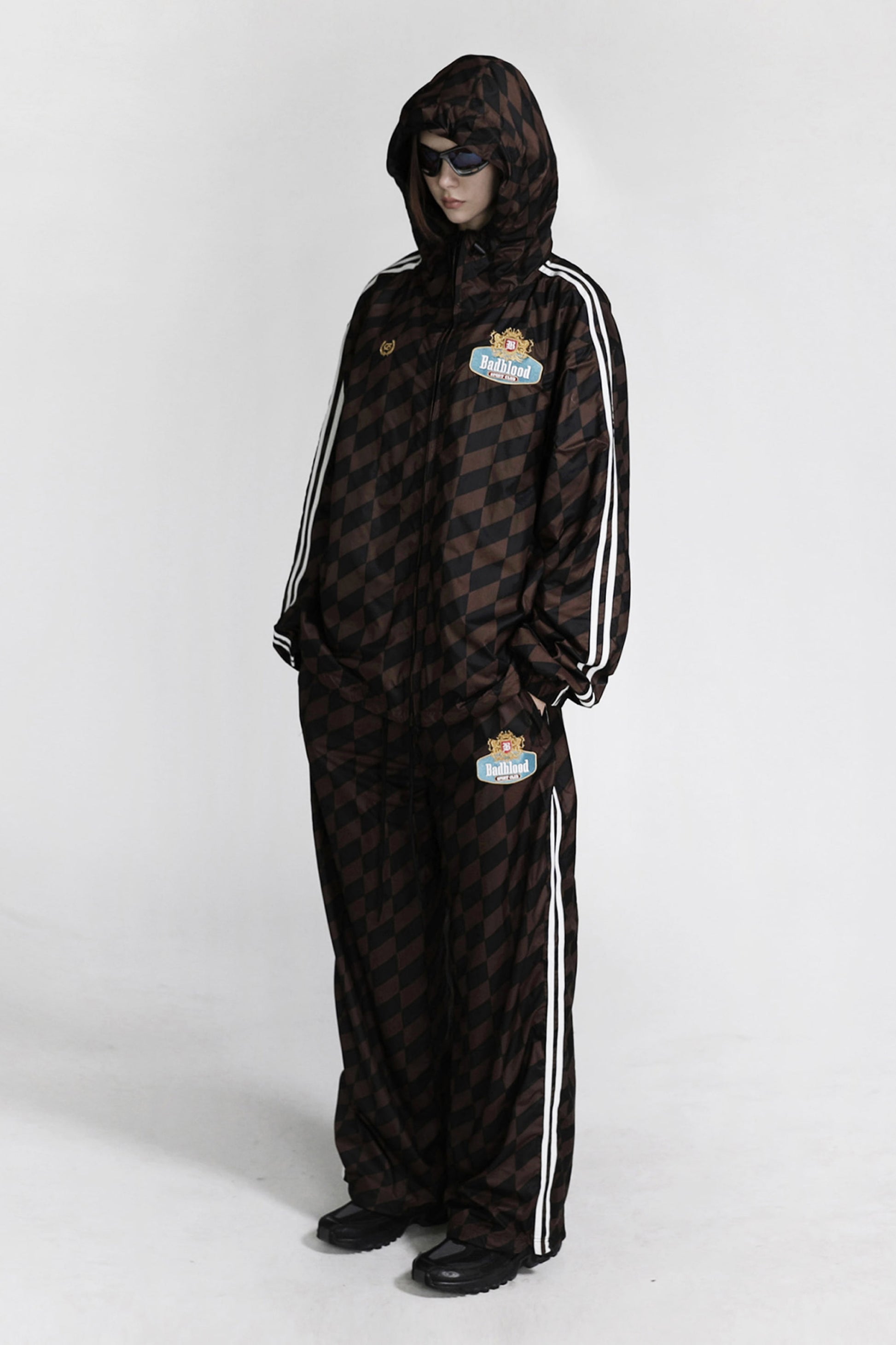 Badblood Lion Crest Windblock Jacket Brown