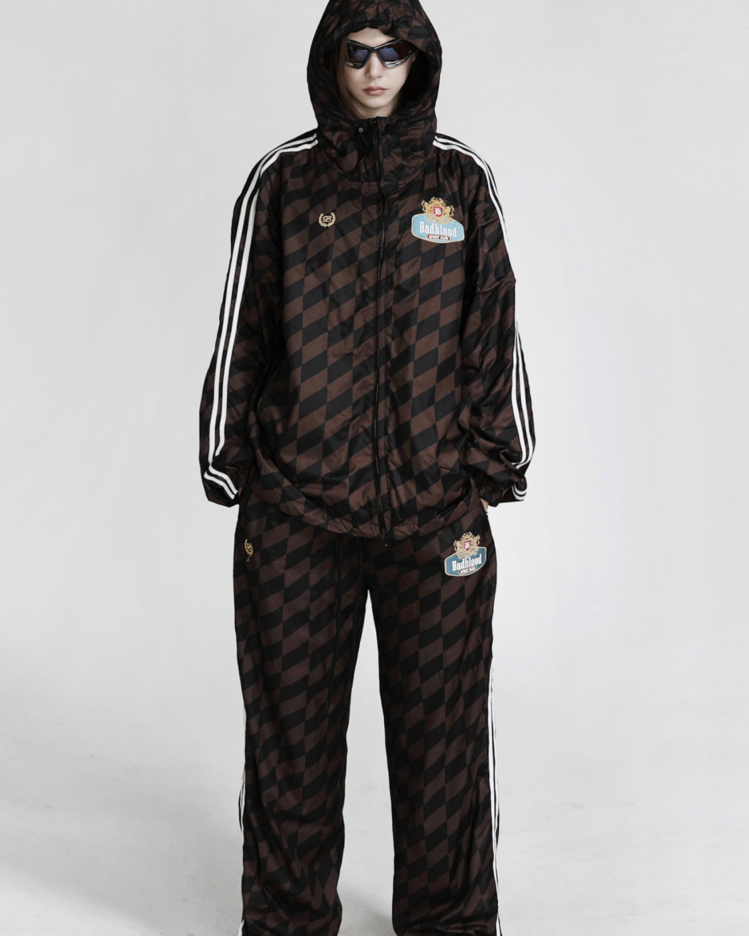Badblood Lion Crest Windblock Jacket Brown