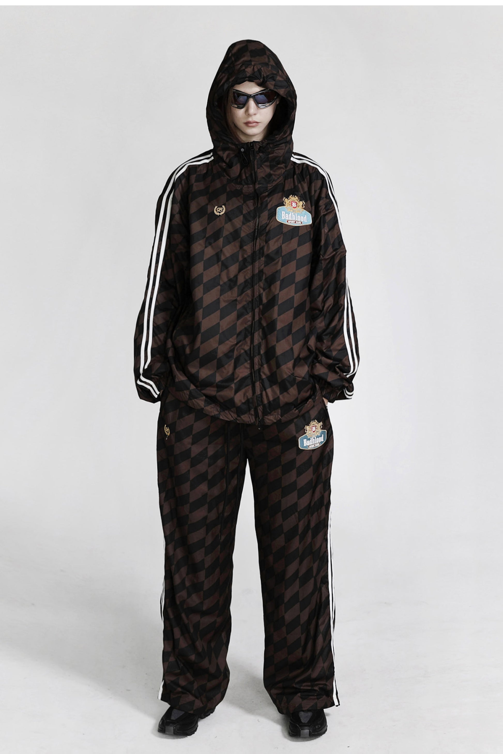 Badblood Lion Crest Windblock Jacket Brown