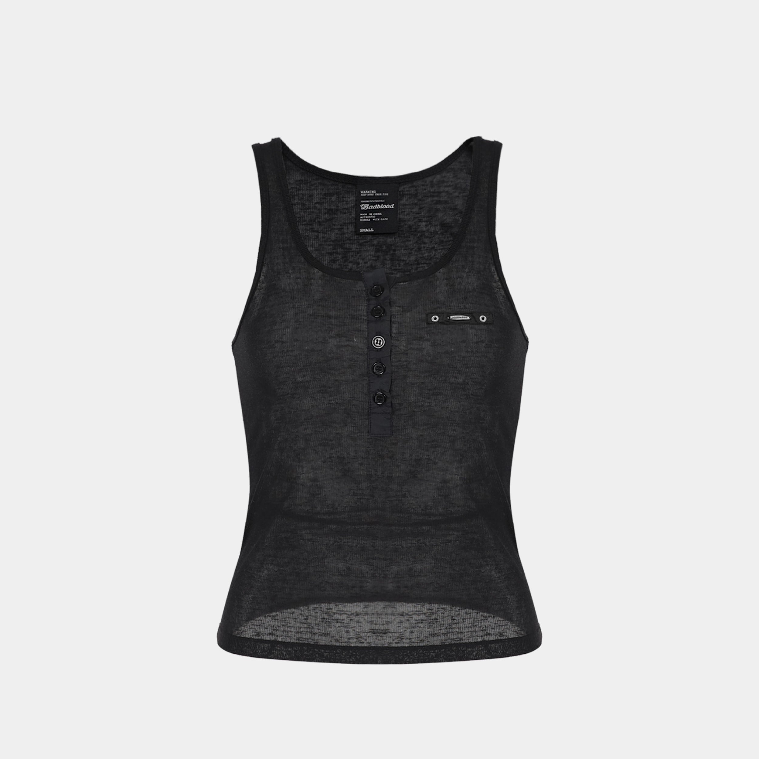Badblood Nikki Henry Neck Tank Black