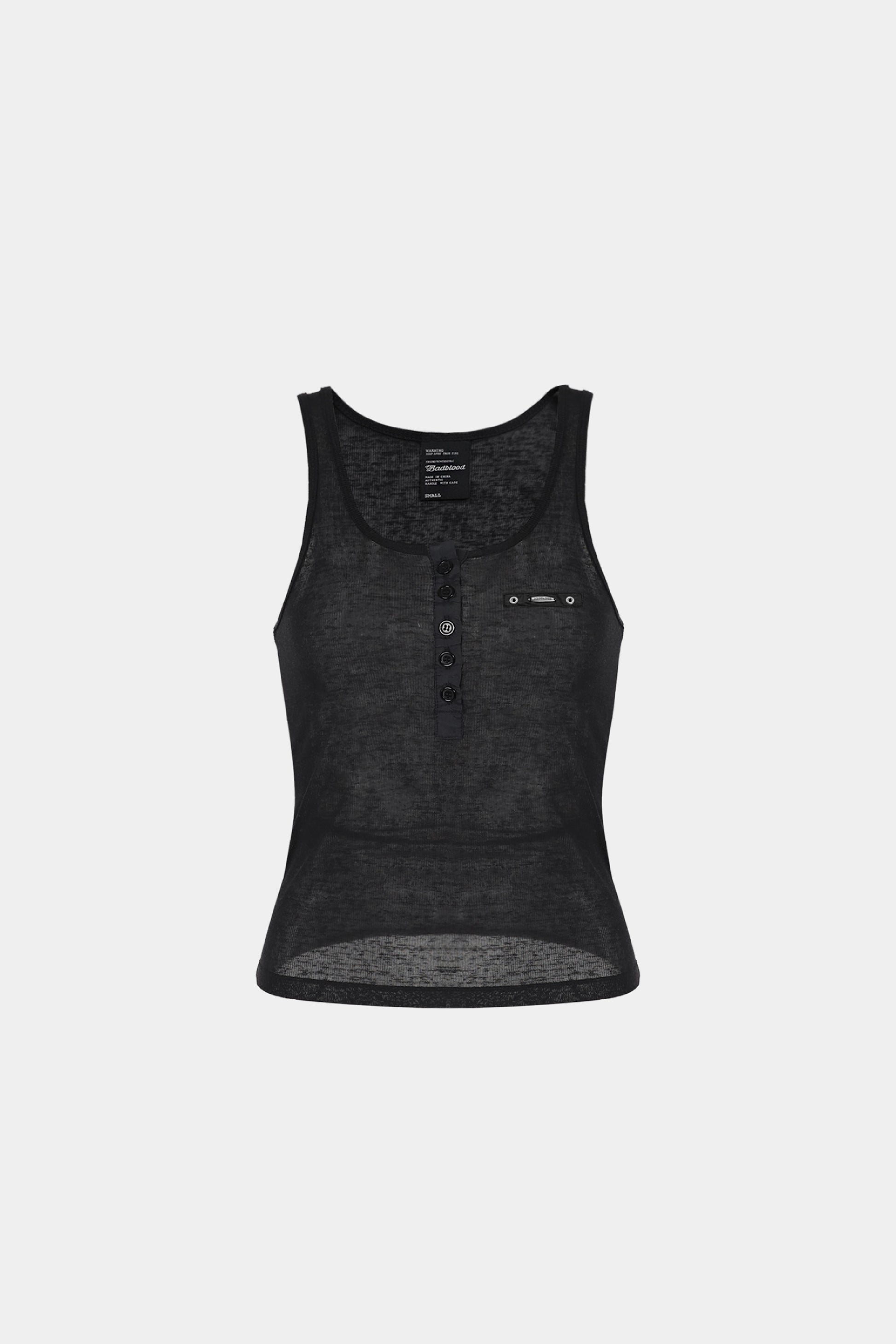 Badblood Nikki Henry Neck Tank Black