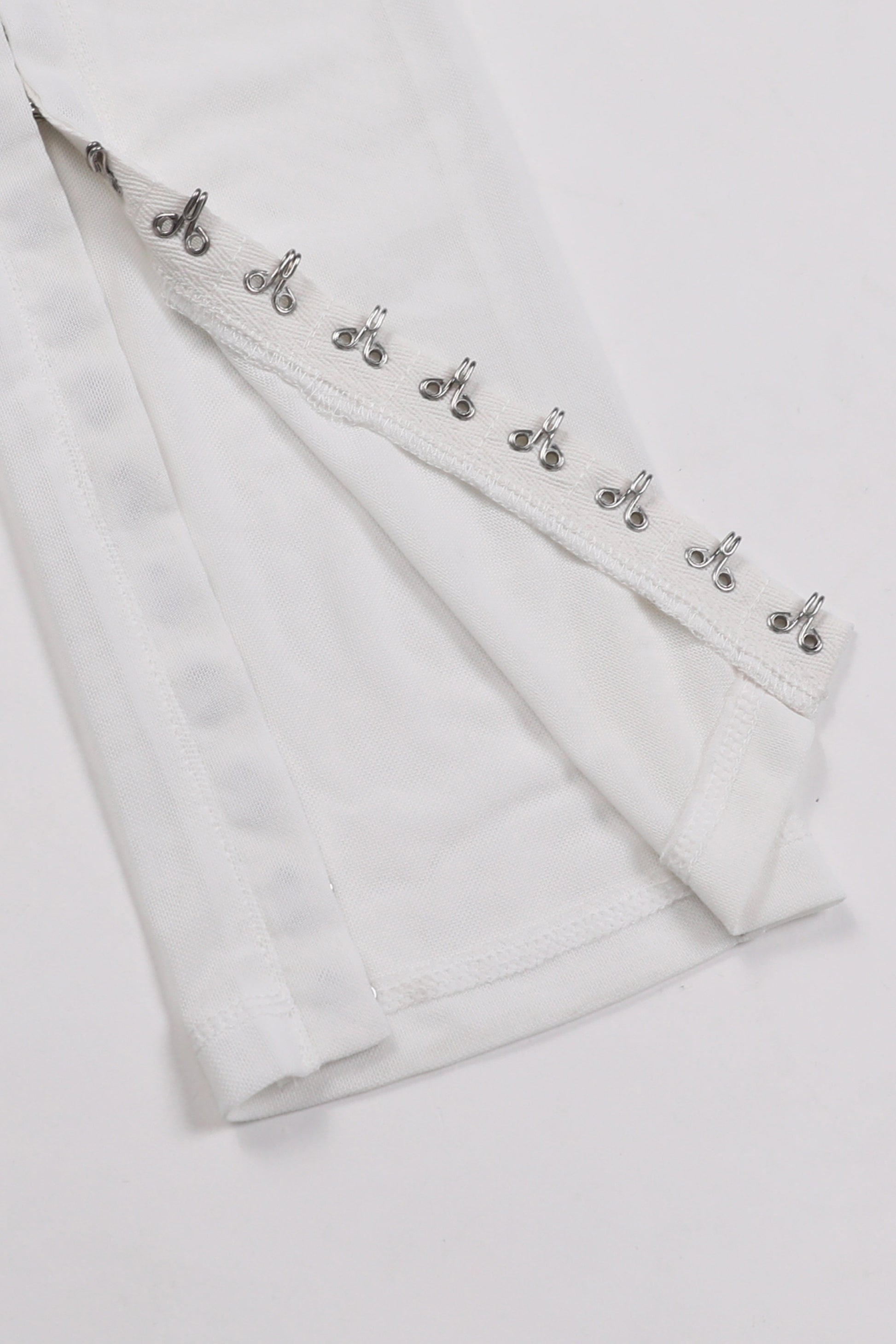 Badblood Boss Mode Mesh Boots Cut Pants White