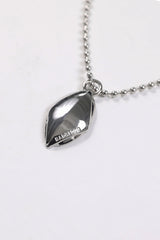 Badblood Ellipse Symbol Ball Chain Necklace Silver