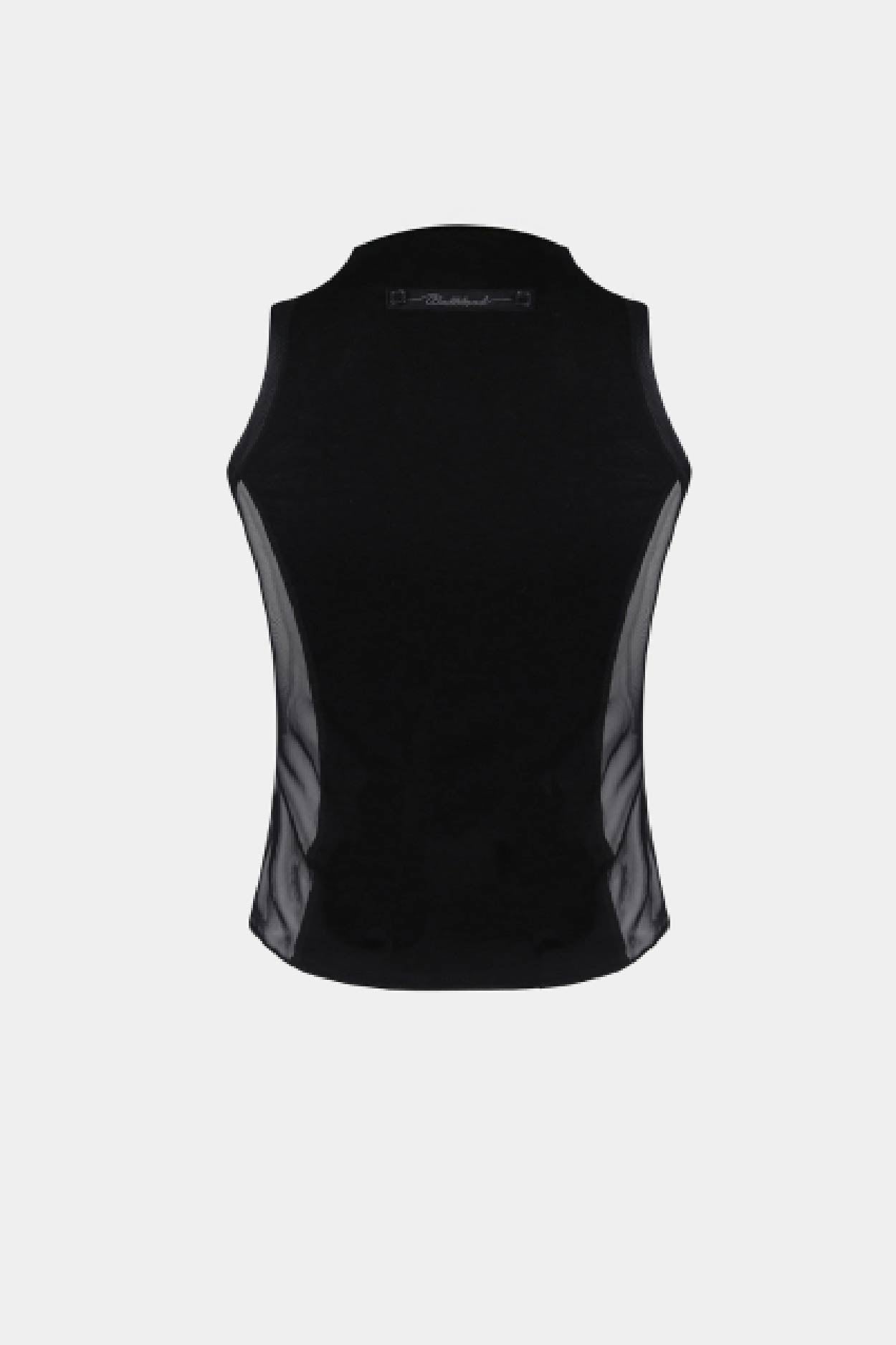 Badblood Second Skin Mock Neck Tank Black