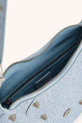 JW PEI Tessa Denim Effect Shoulder Bag Blue
