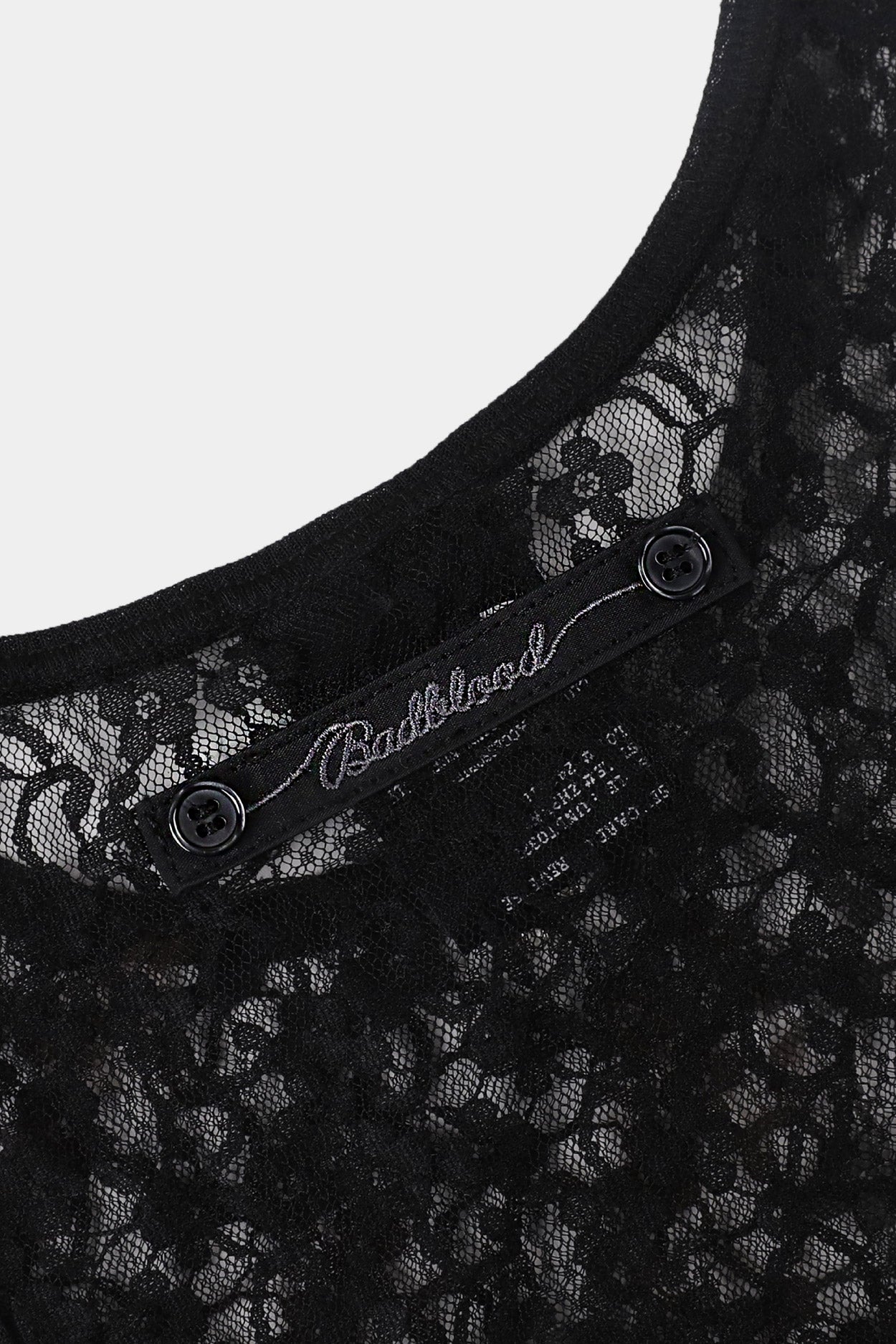Badblood Selena Lace Tank Top Black