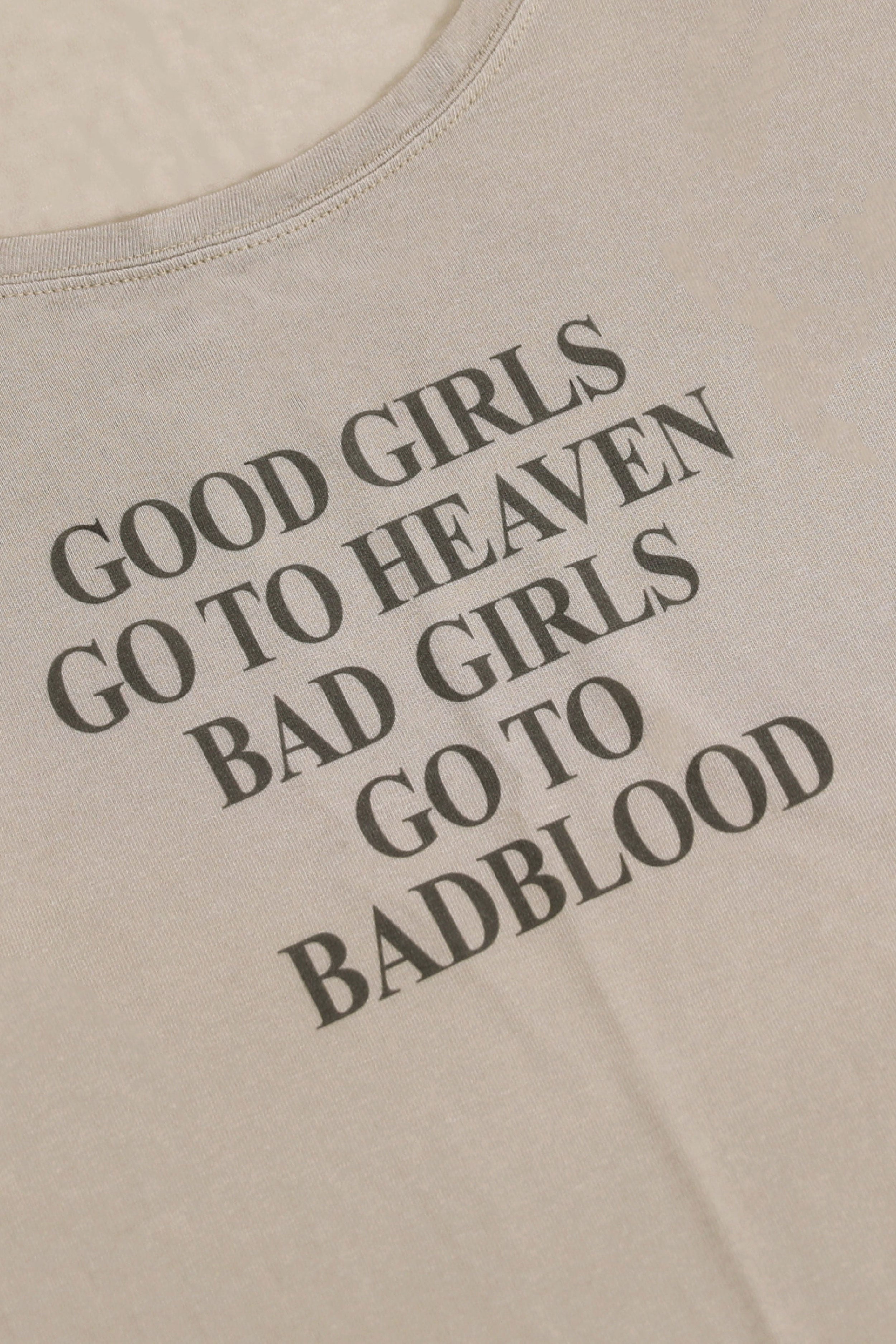 Badblood Bad Girls Loose Fit Top Sand