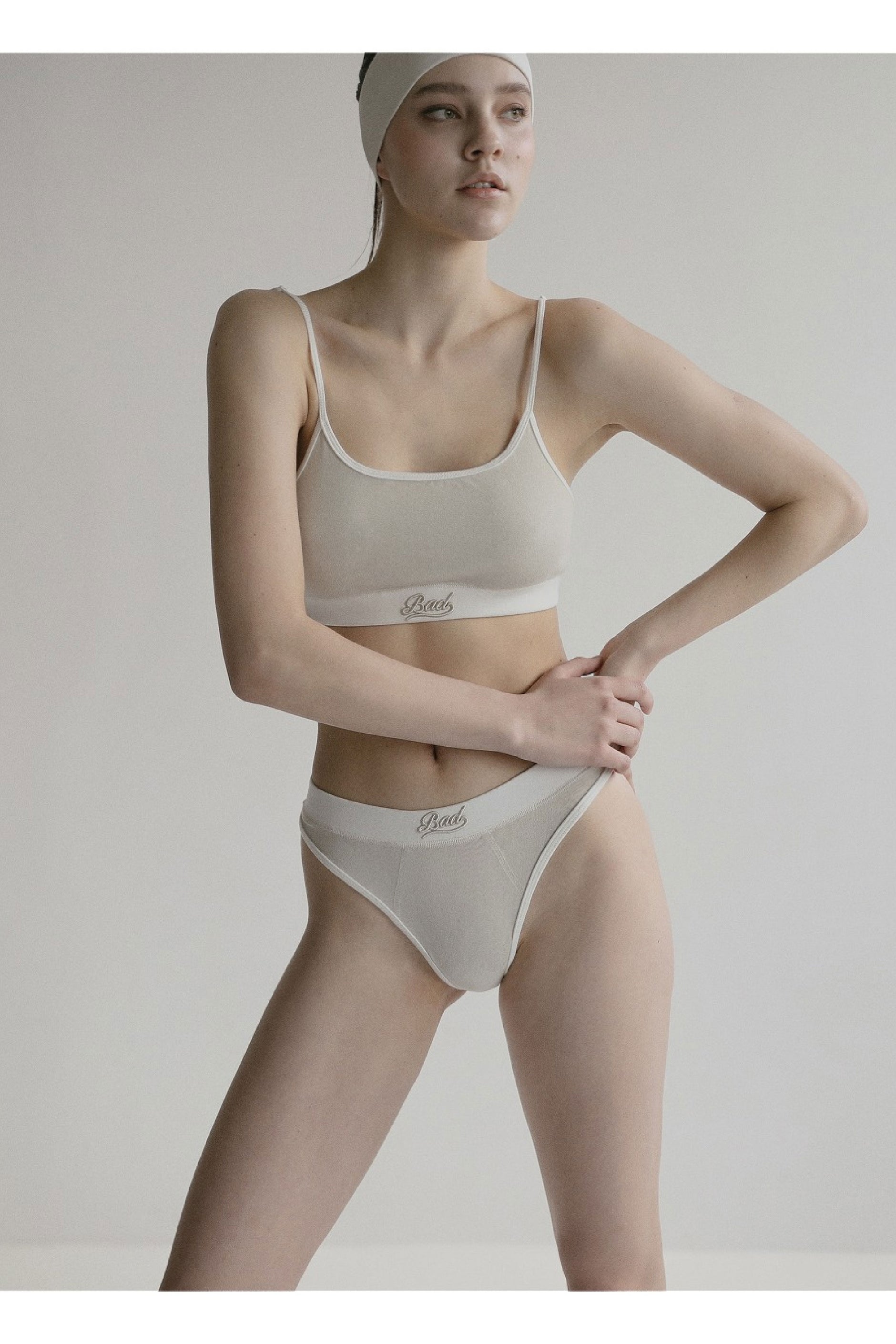 【BADBLOOD】Classic Logo Boxer Brief - Dusty White Badblood Underwear & Swimmer – BBGSHOPHK