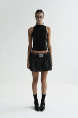 Badblood Balloon Mini Skirt Black