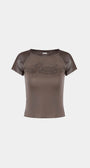 Badblood Second Skin Contrast T-Shirt Tobacco