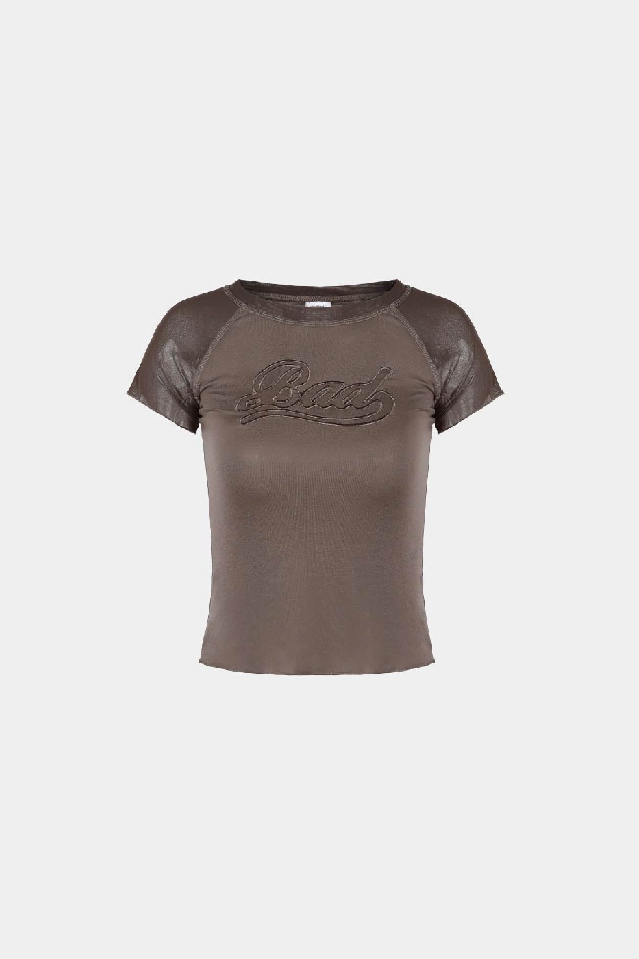 Badblood Second Skin Contrast T-Shirt Tobacco
