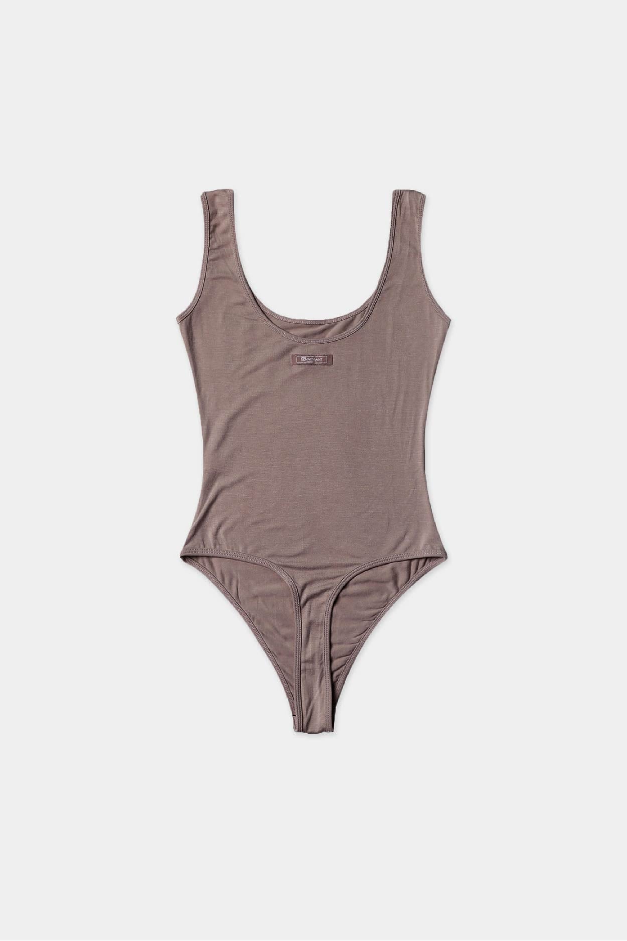 Badblood Everyday Tank Bodysuit Taupe