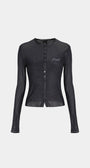 Badblood Breeze Button Up Cardigan Black