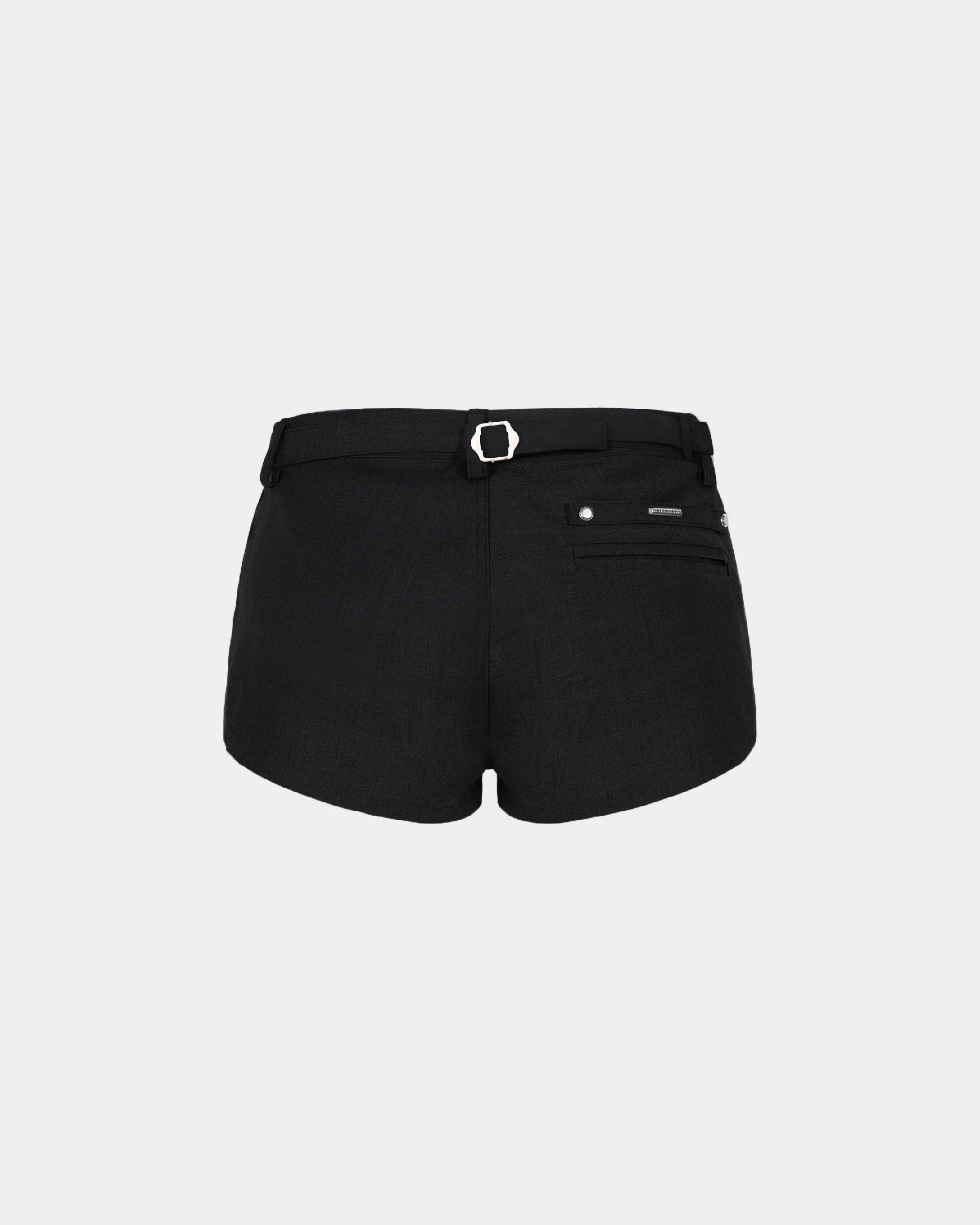 Badblood Proto Gabardine Micro Shorts Black