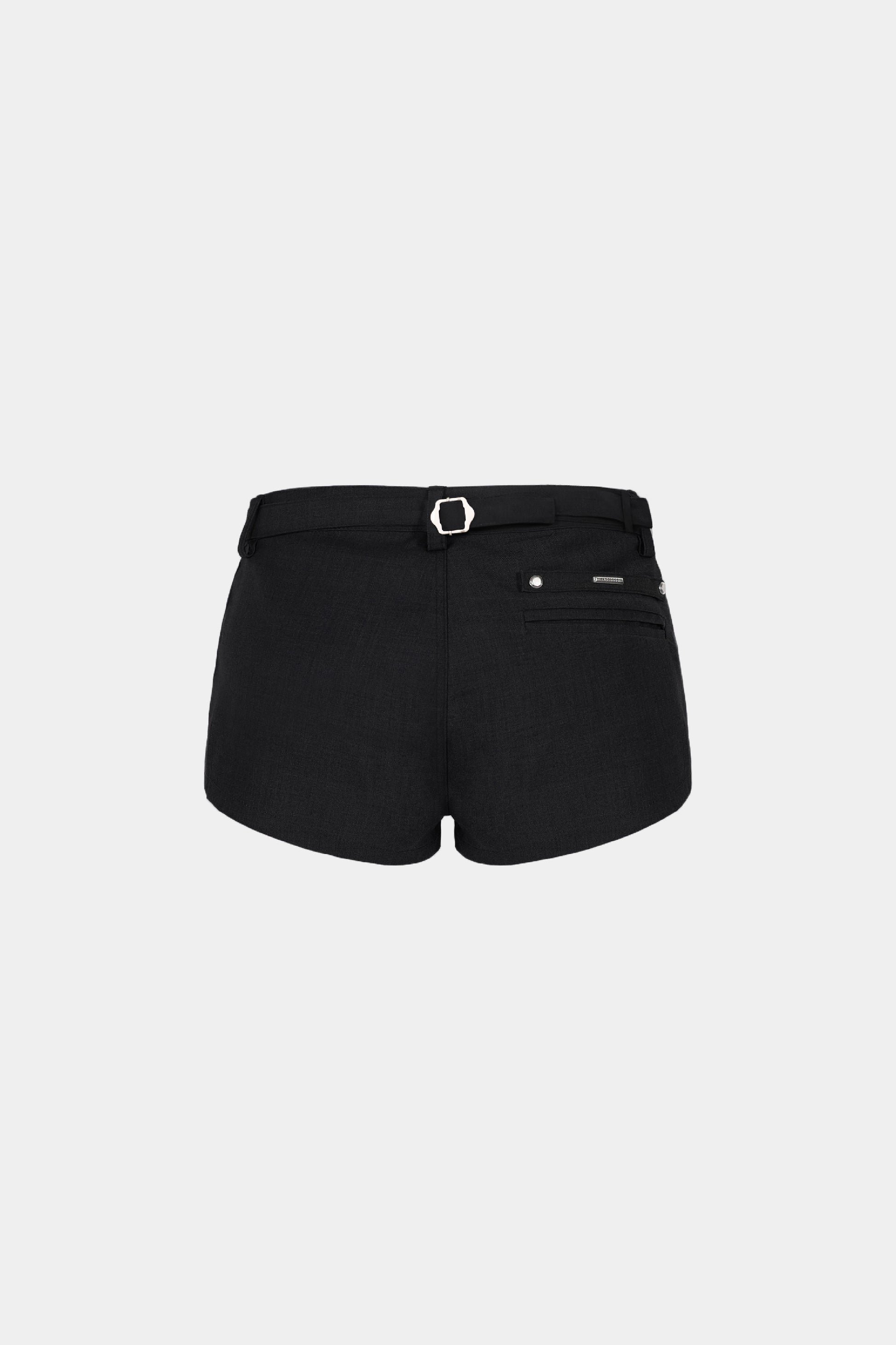 Badblood Proto Gabardine Micro Shorts Black