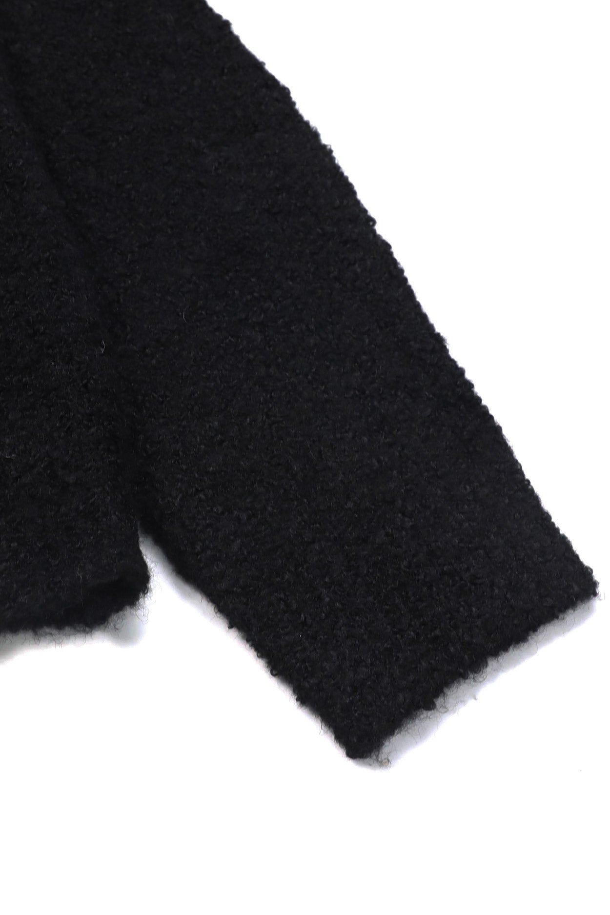 Badblood Boucle Crew Neck Cardigan Black