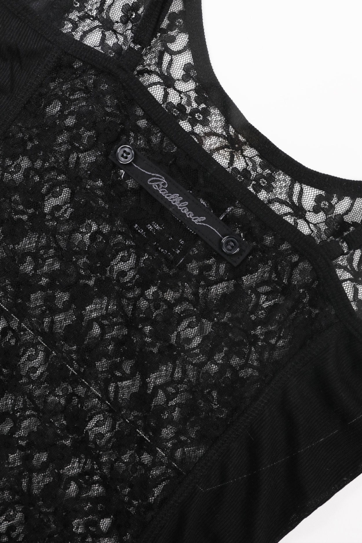Badblood Selena Lace String Tank Black