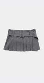 Badblood Wool Mini Skirt Gray