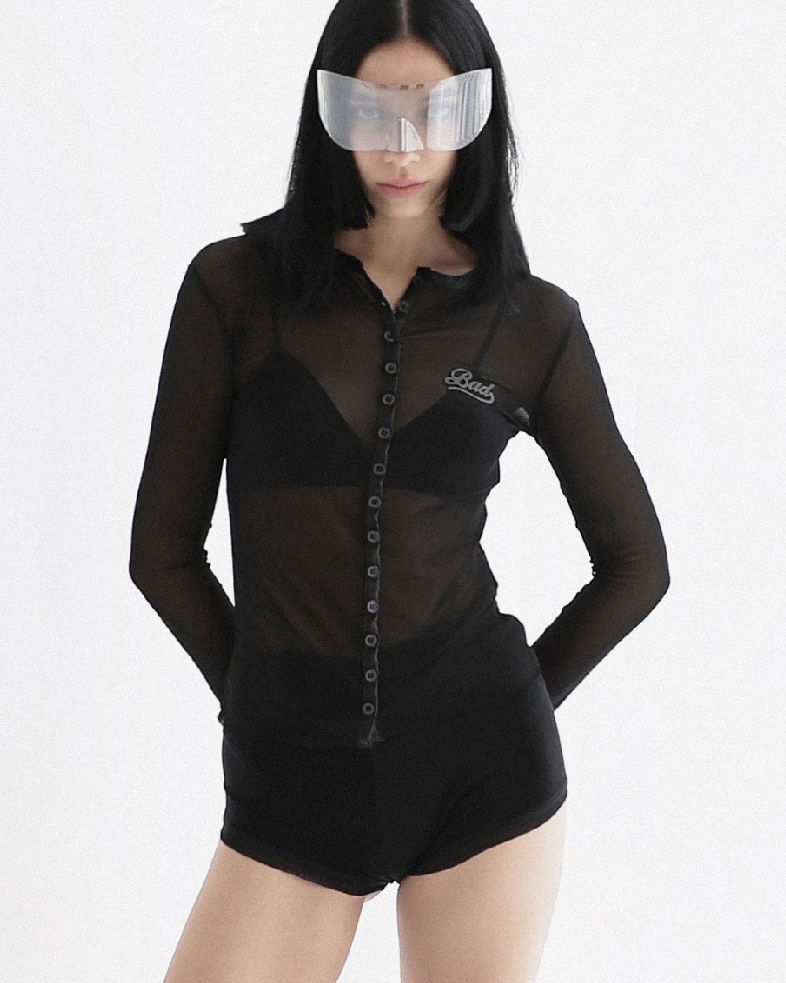 Badblood Breeze Button Up Cardigan Black