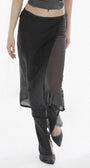 Badblood Breeze Midi Skirt Charcoal