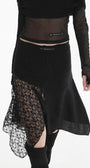 Badblood Second Skin Asymmetric Skirt Black