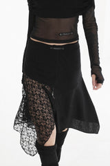 Badblood Second Skin Asymmetric Skirt Black