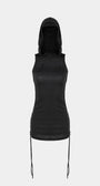 Badblood Second Skin Hooded Mini Dress Black