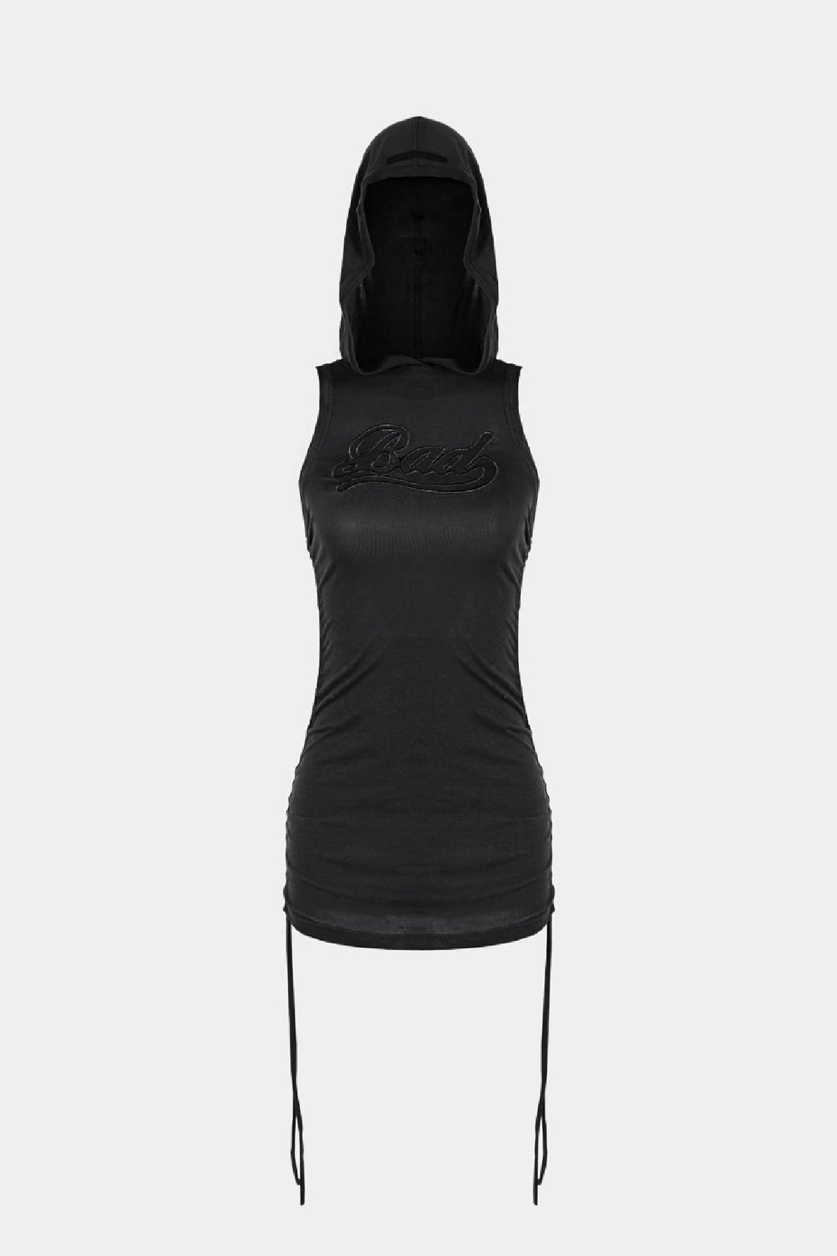 Badblood Second Skin Hooded Mini Dress Black