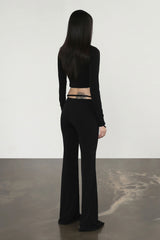 Badblood Workshop Cropped C Cardigan Black