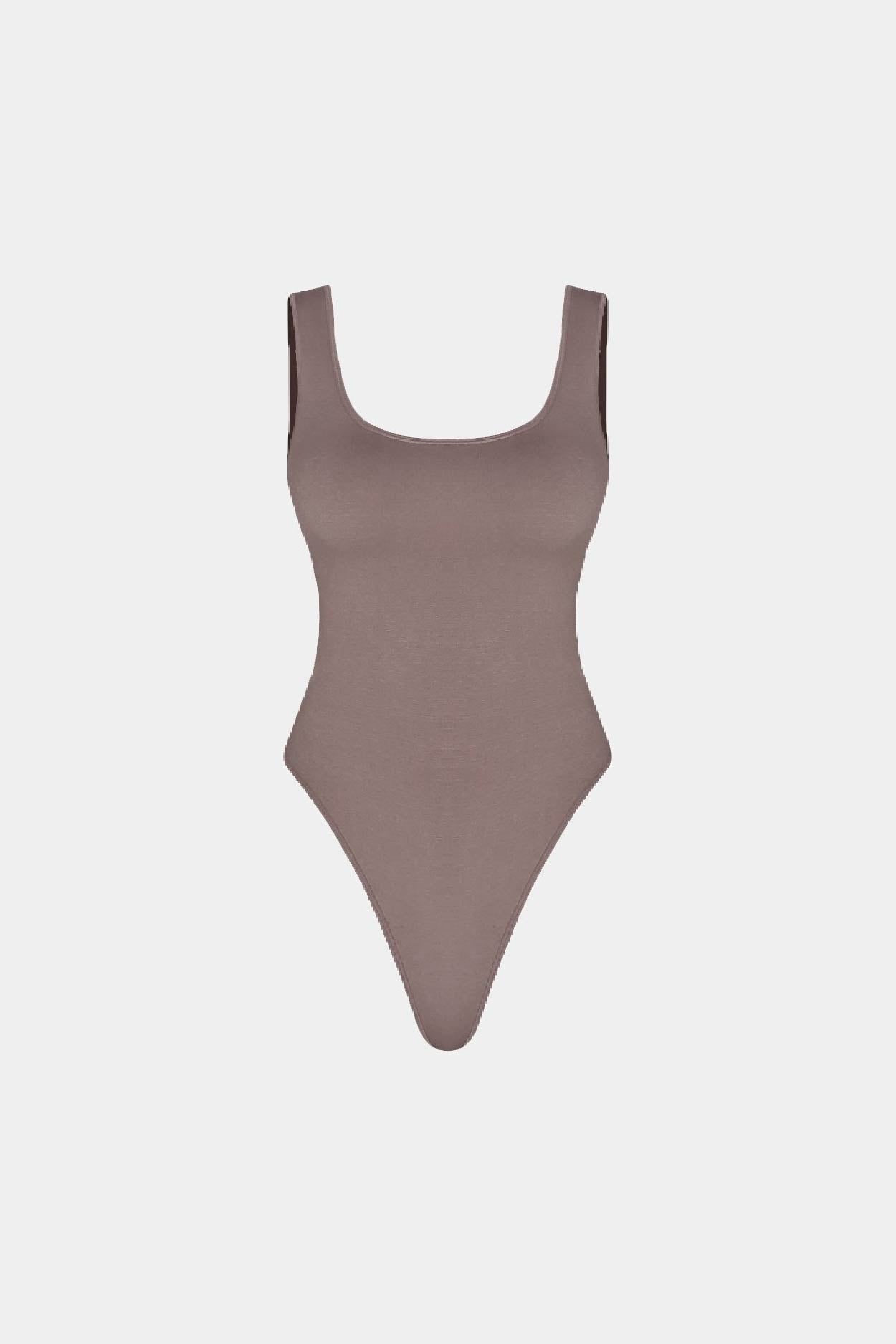 Badblood Everyday Tank Bodysuit Taupe