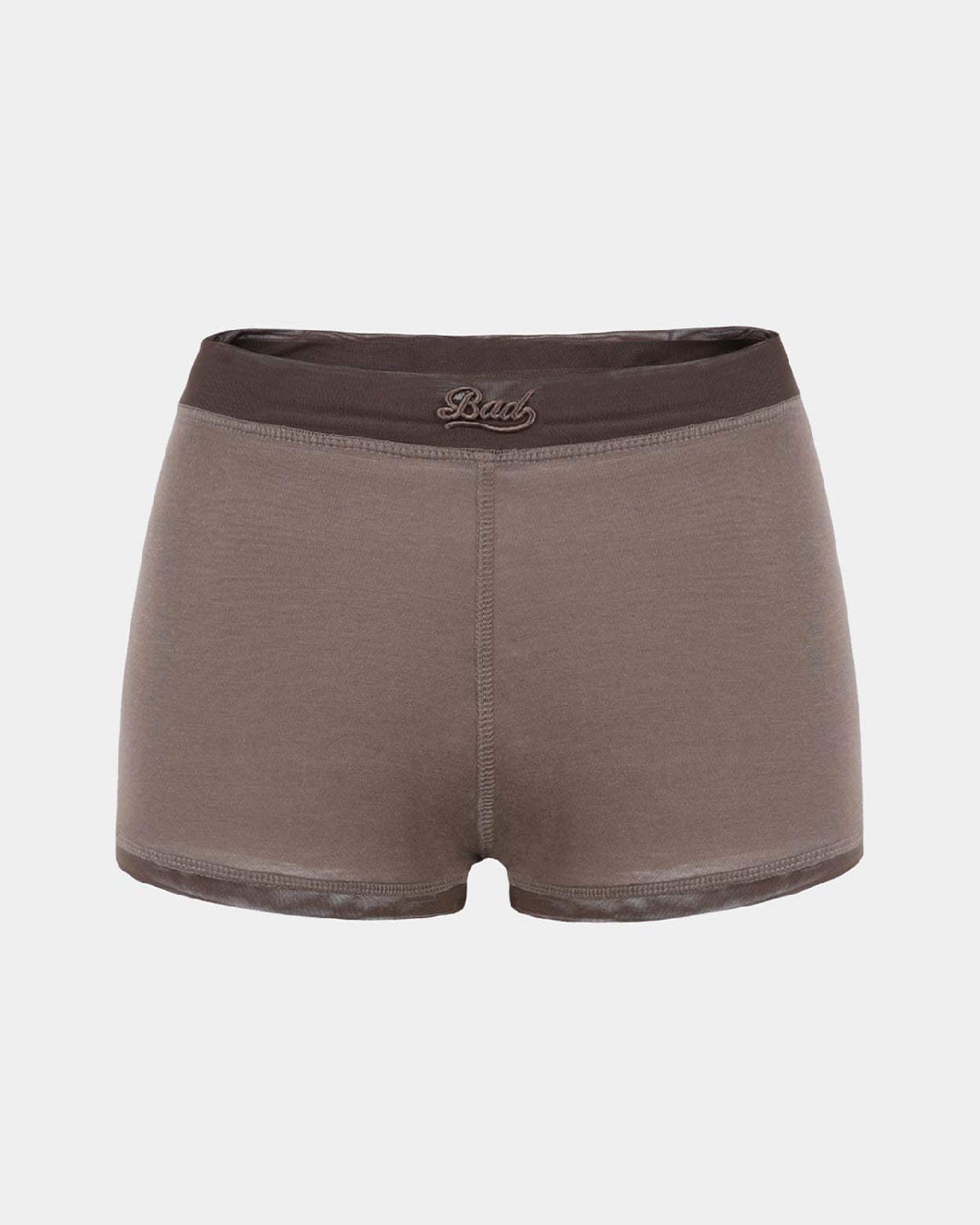 Badblood Second Skin Boy Shorts Tobacco
