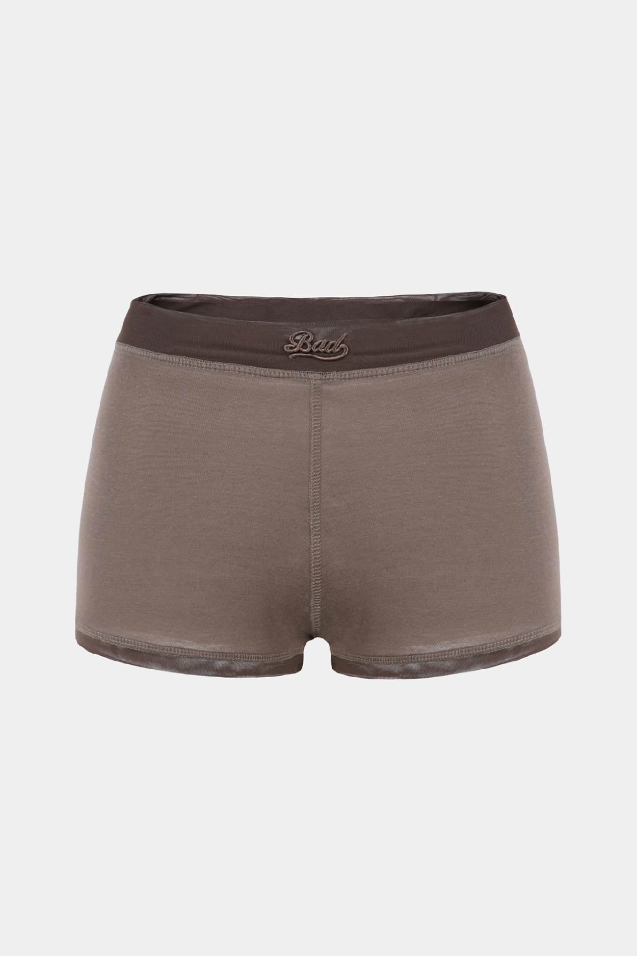 Badblood Second Skin Boy Shorts Tobacco