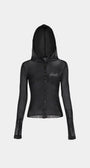 Badblood Breeze Button Up Hoodie Long Sleeve Black
