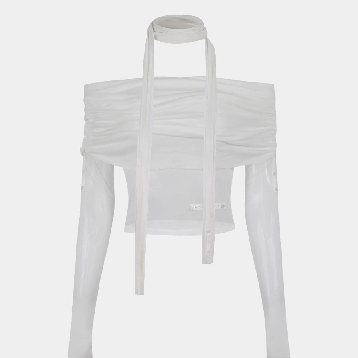 Badblood Second Skin Off Shoulder Top Cream