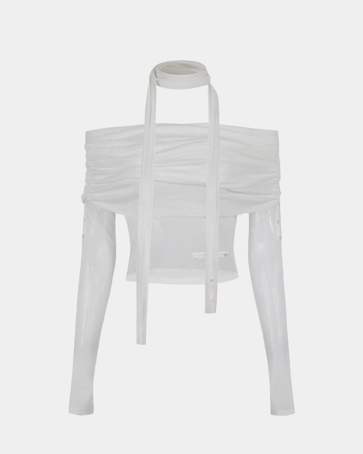 Badblood Second Skin Off Shoulder Top Cream