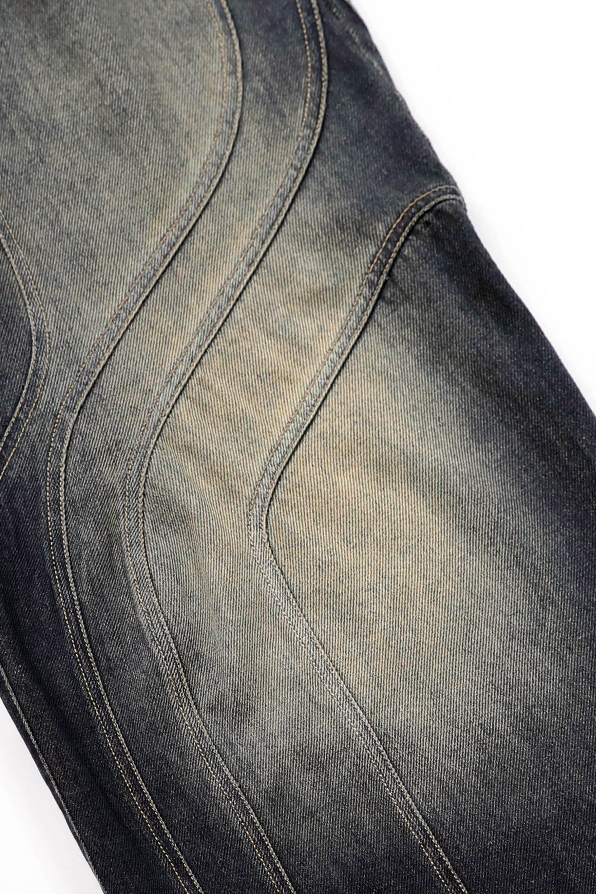 Badblood Aquila Denim Wide Flare Pants Rusty Blue
