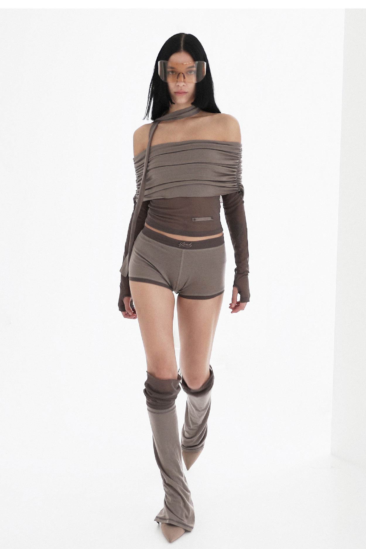 Badblood Second Skin Boy Shorts Tobacco