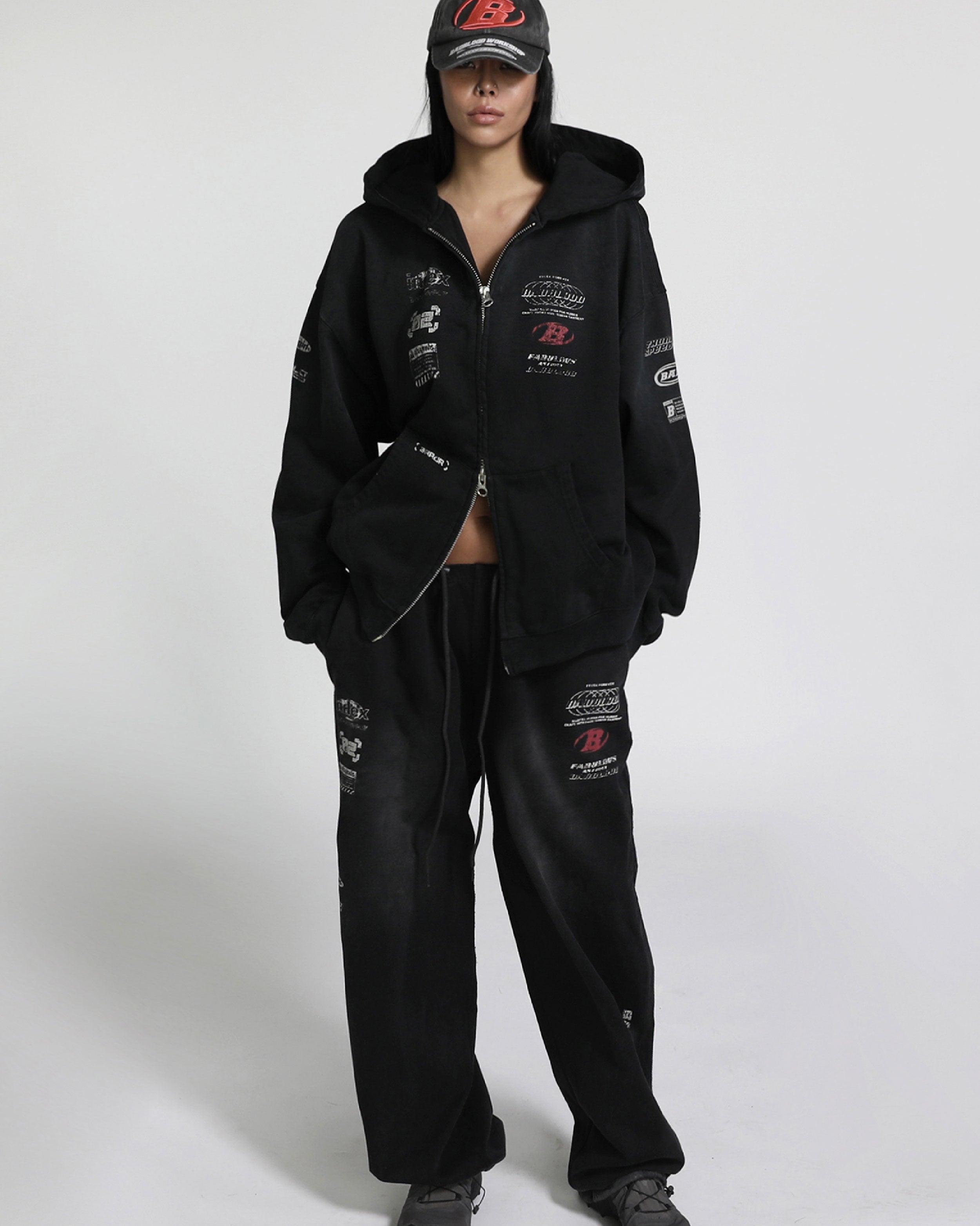 Badblood F1 Old Effect Jogger Black