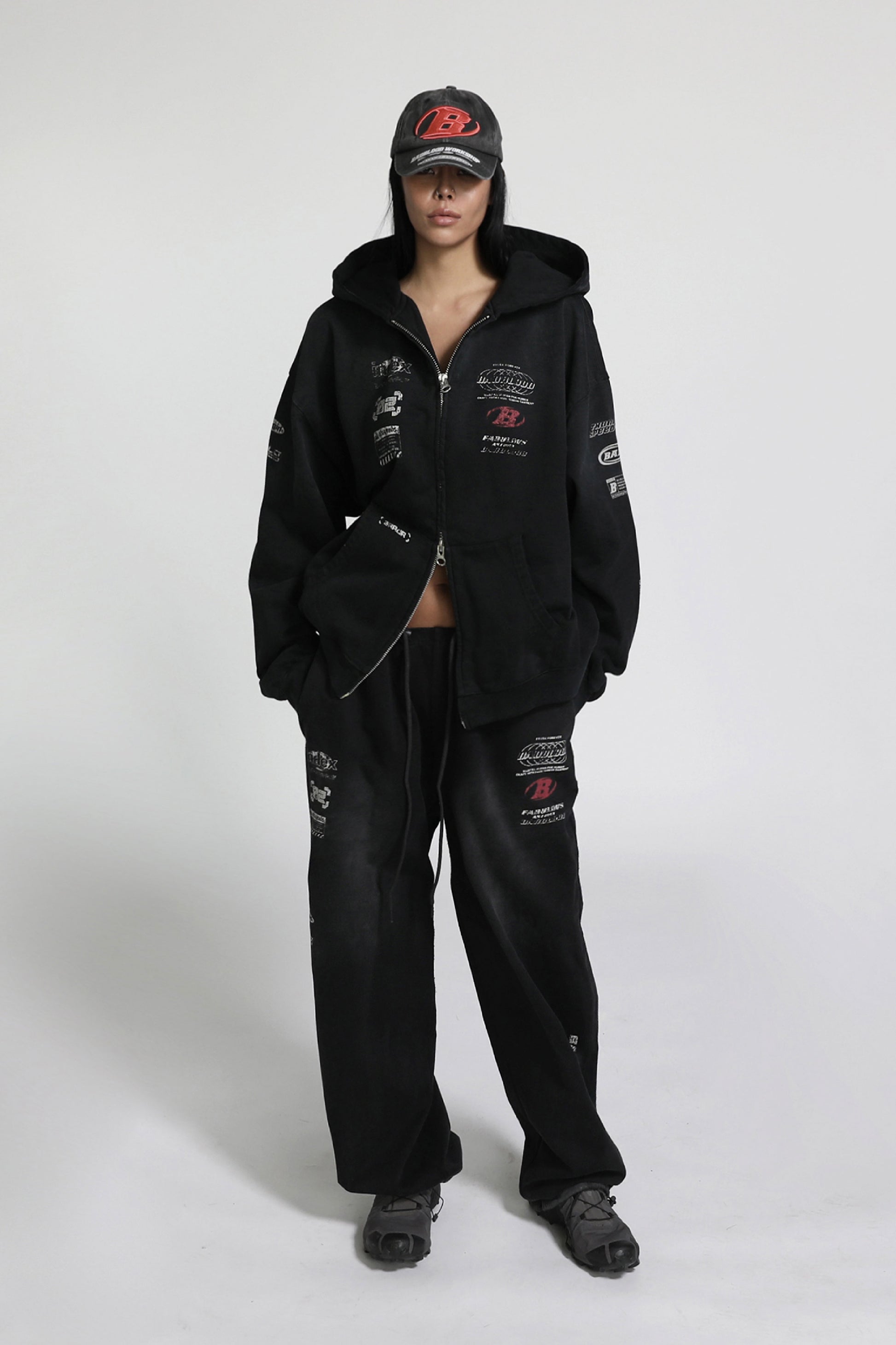 Badblood F1 Old Effect Jogger Black