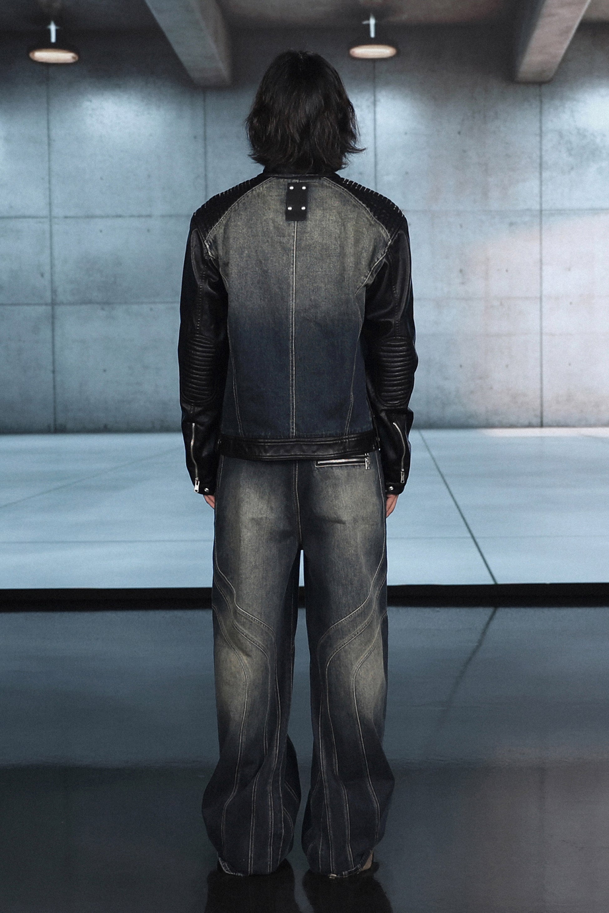 Badblood Aquila Denim Wide Flare Pants Rusty Blue