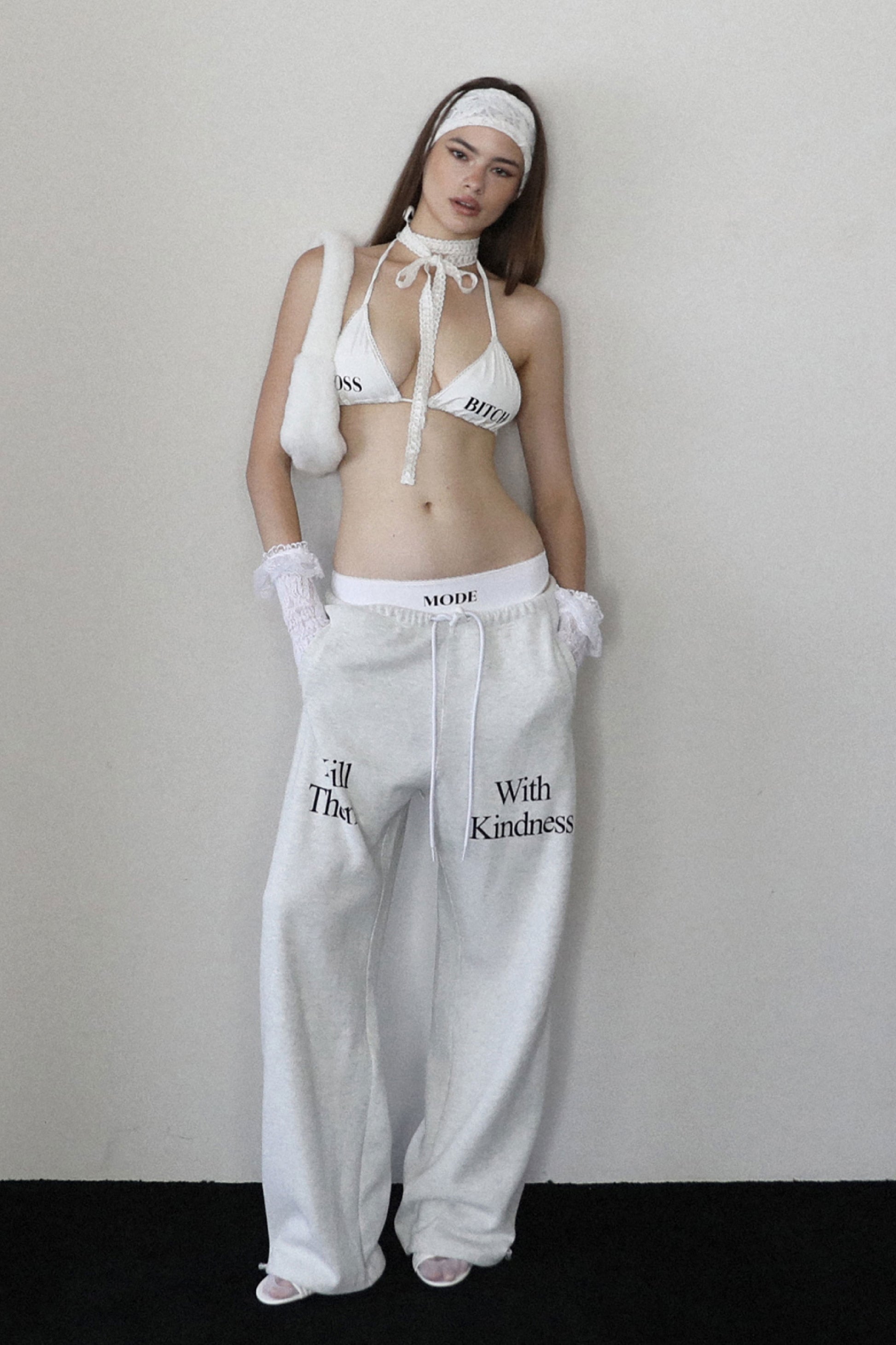 Badblood Boss Mode Bikini Top White