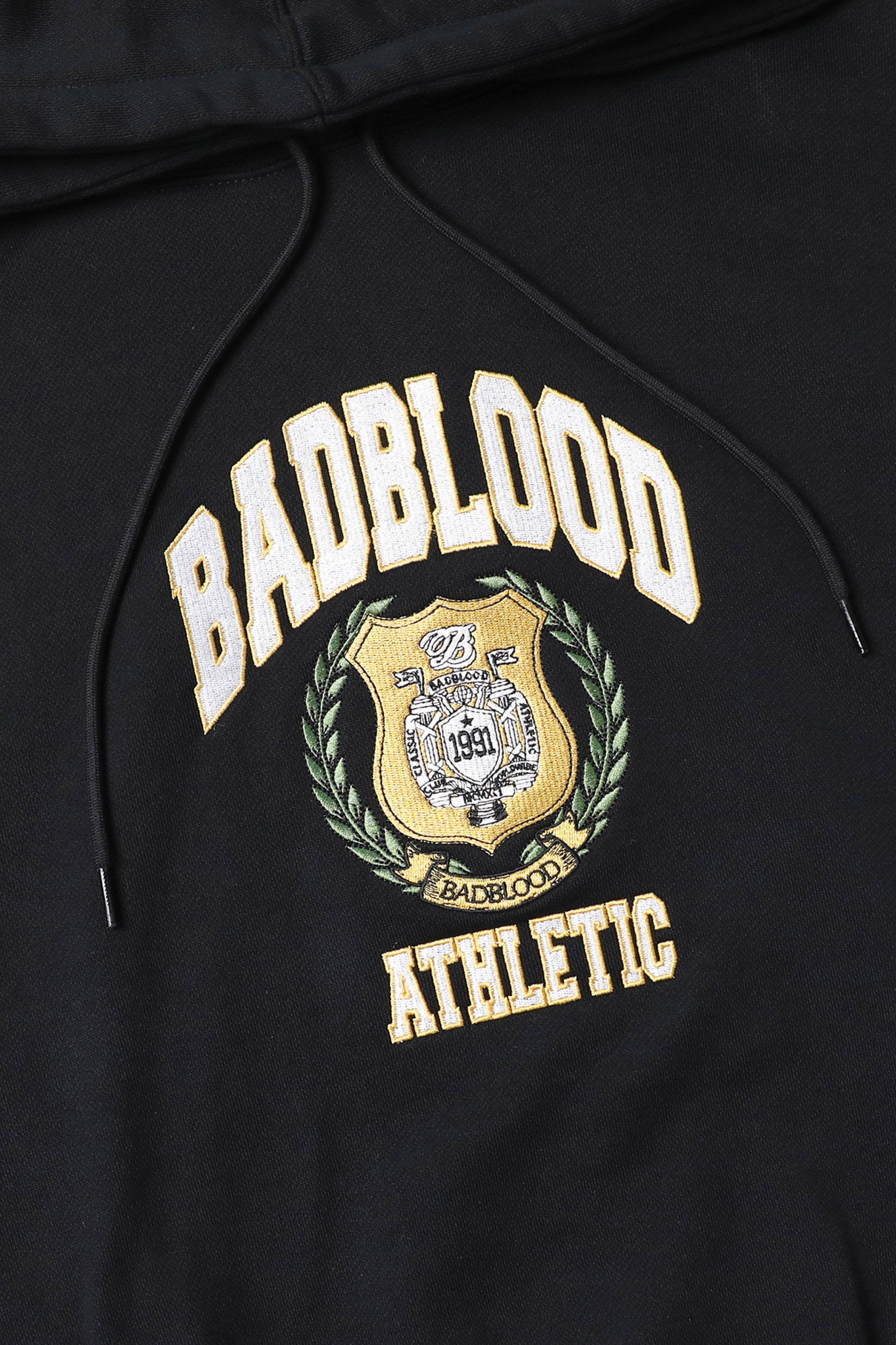 Badblood Heritage Emblem Heavyweight Hoodie Black